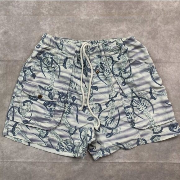 Tommy Bahama Swim Trunks Men's M Blue Relax Lobster All Over Print Beach Shorts - Picture 1 of 16